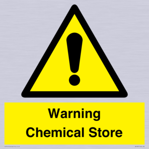 Warning Chemical Store